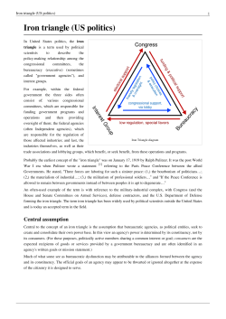 Iron triangle (US politics)