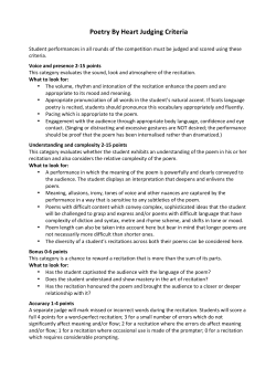 Judging criteria - Scottish Poetry Library