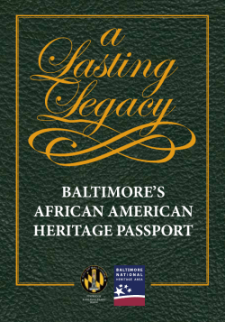 baltimore`s african american heritage passport