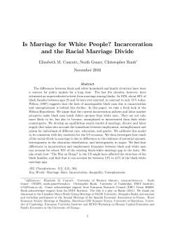 Is Marriage for White People? Incarceration and the Racial