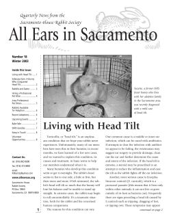 All Ears in Sacramento - The Sacramento House Rabbit Society
