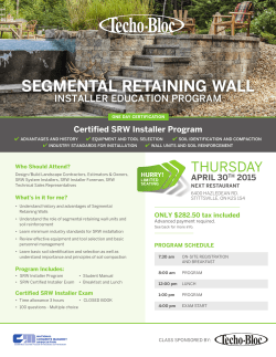 segmental retaining wall - Techo-Bloc