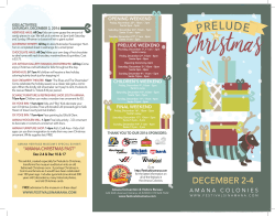 2016 Prelude to Christmas Brochure