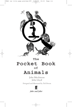 Pocket Book Animals