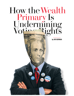 How the Wealth Primary Is Undermining Voting Rights
