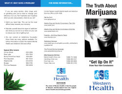 Marijuana - Western Health