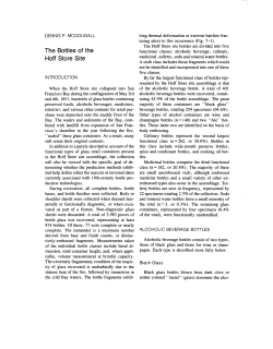 The Bottles of the Hoff Store Site