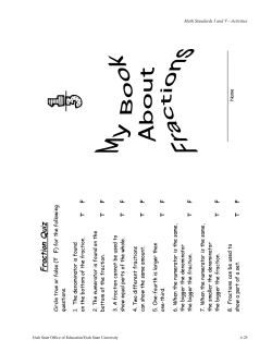 My Book About Fractions - Utah Education Network