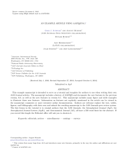 sample PDF - AAS Journals