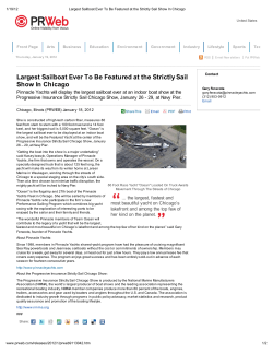 Largest Sailboat Ever To Be Featured at the Strictl