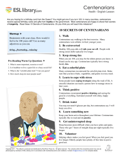 Centenarians
