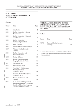 series 5000 - maintenance painting of steelwork
