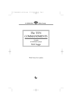 The TEN COMMANDMENTS