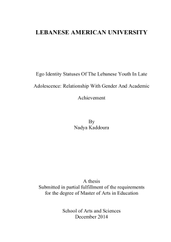 CHAPTER FOUR Results