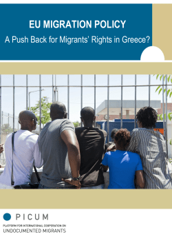 EU Migration Policy: A Push Back for Migrants` Rights in