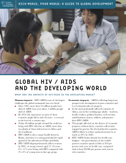 Global HIV/AIDS and the Developing World
