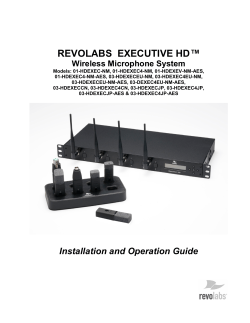 Revolabs Executive HD Installation Operation Guide
