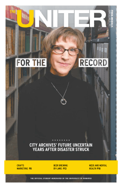 CITY ARCHIVES` FUTURE UNCERTAIN YEARS AFTER DISASTER