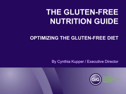 the gluten-free nutrition guide