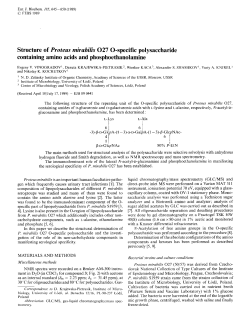 Structure of Proteus mirabilis 027 0