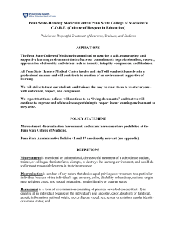 Pe enn State-H Hershey M C.O.R.E Medical Ce