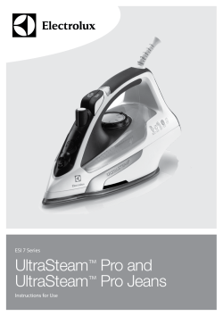UltraSteam&trade; Pro and UltraSteam&trade; Pro Jeans
