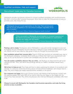 Qualified candidates. Help and support. Recruitment