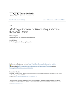 Modeling microwave emissions of erg surfaces in the Sahara Desert