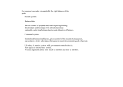 nature of market system - Fairfield Public Schools