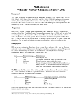 Methodology - Straphangers Campaign