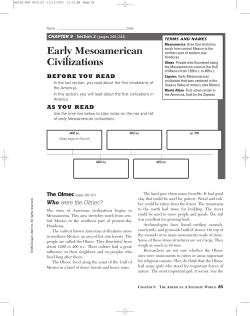 Early Mesoamerican Civilizations