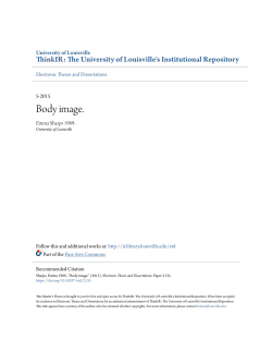Body image. - ThinkIR - University of Louisville
