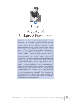 Japan: A Story of Sustained Excellence