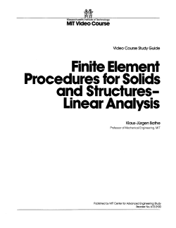 Complete Study Guide - Finite Element Procedures for