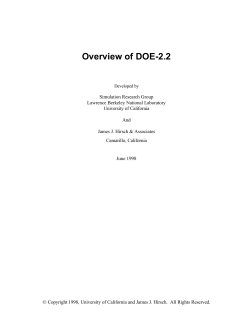 Overview of DOE-2.2