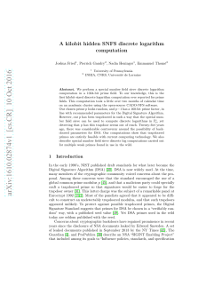 A kilobit hidden SNFS discrete logarithm computation