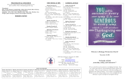 November 13, 2016 - Bethpage Presbyterian Church