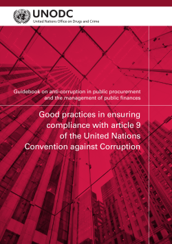Guidebook on anti-corruption in public procurement