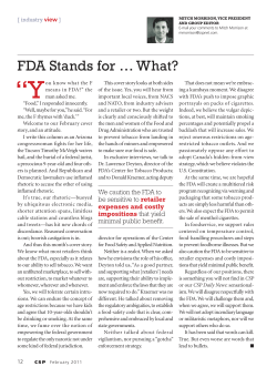 FDA Stands for &hellip; What?