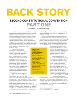 Second Constitutional Convention – Part One