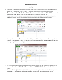 Section Excel tips