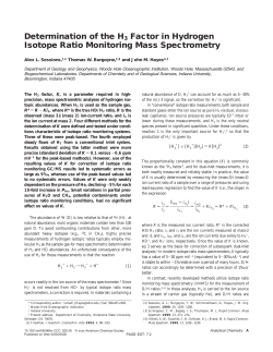 Determination of the H3 Factor in Hydrogen Isotope