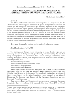 DEMOGRAPHIC, SOCIAL, ECONOMIC AND GEOGRAPHIC