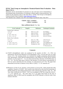 Data Sheet CGI_4 - IUPAC Task Group on Atmospheric Chemical