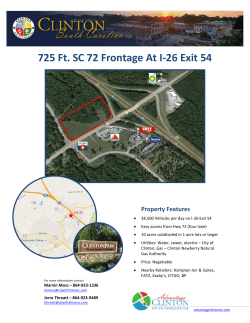 725 Ft. SC 72 Frontage At I-26 Exit 54
