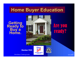 Home Buyers Guide - Part 1 - First National Bank of McConnelsville