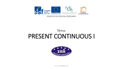 PRESENT CONTINUOUS TENSE AFFIRMATIVE