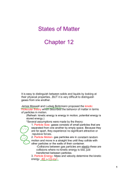 States of Matter Chapter 12