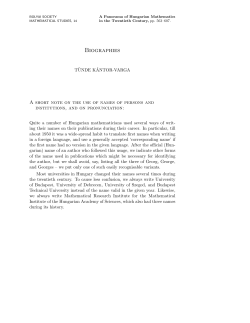 Biographies