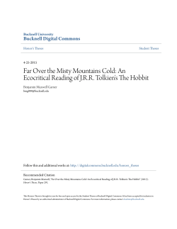 Far Over the Misty Mountains Cold: An